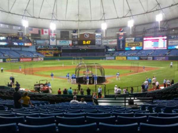 Tropicana Field, bloc: 101, rangée: dd, place: 8