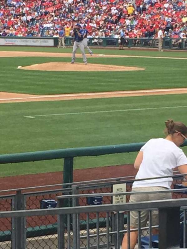 Citizens Bank Park, bloc: 133, rangée: 10, place: 2