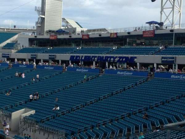 EverBank Stadium, bloc: 206, rangée: A, place: 15