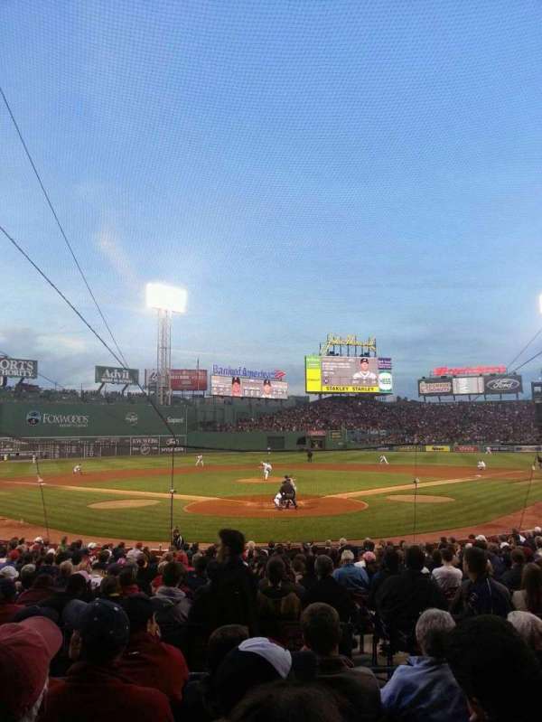 Fenway Park, bloc: Loge Box 131, rangée: EE, place: 4