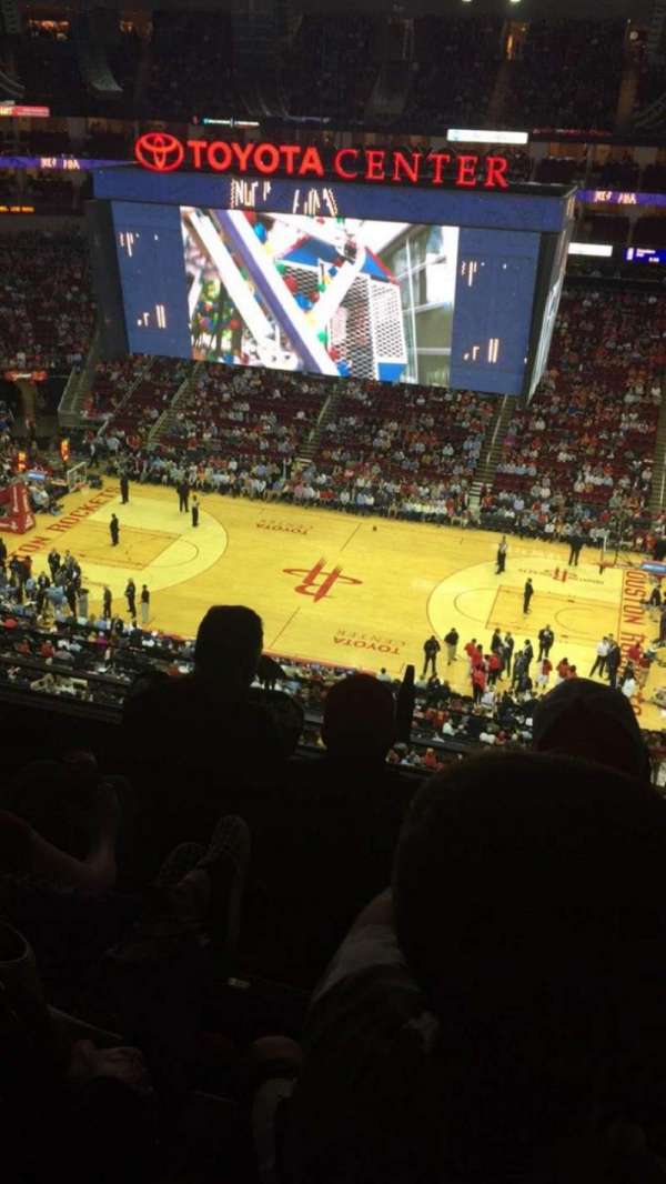Toyota Center, bloc: 425, rangée: 5, place: 11