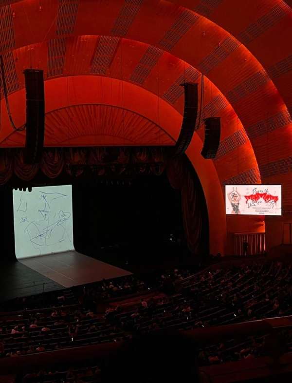 Radio City Music Hall, bloc: 2nd Mezzanine 6, rangée: B, place: 612