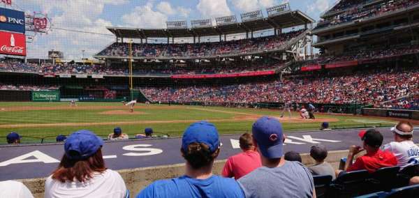 Nationals Park, bloc: 117, rangée: G, place: 17