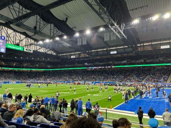 Ford Field, bloc: 110, rangée: 7, place: 21