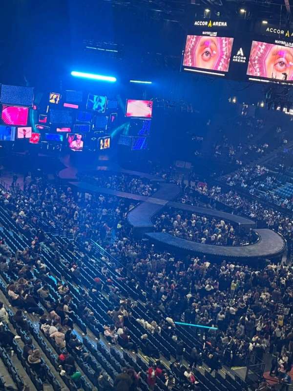 Accor Arena, bloc: Balcon S, rangée: 89, place: 13