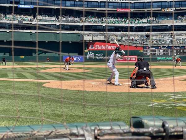 Oakland Coliseum, bloc: DL, rangée: 1, place: 28