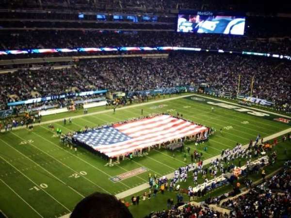 MetLife Stadium, bloc: 343, rangée: 21, place: 22