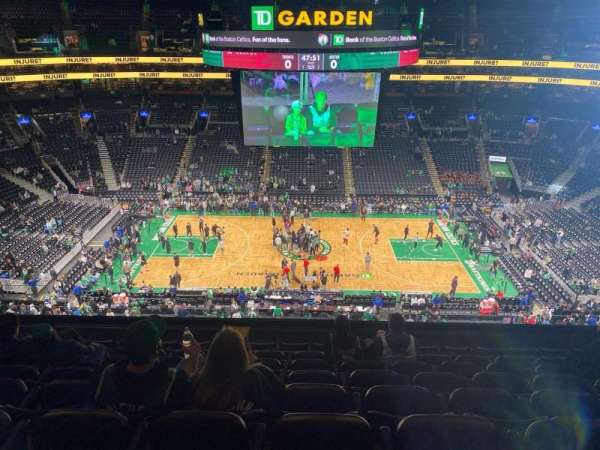 TD Garden, bloc: 301, rangée: 9, place: 11