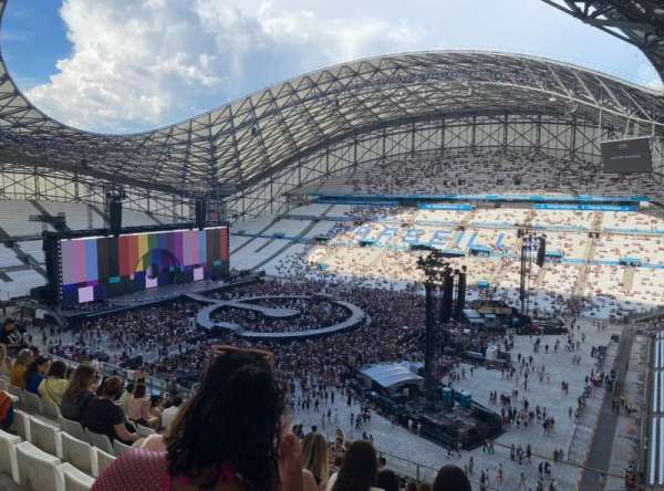 Stade Vélodrome, bloc: jean Bouin O, rangée: 54, place: 9