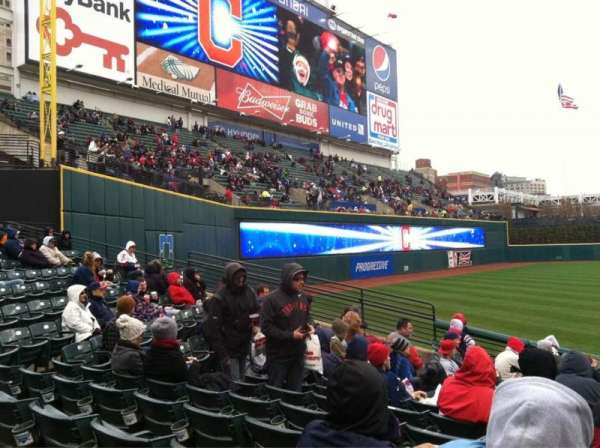 Progressive Field, bloc: 175, rangée: P, place: 1