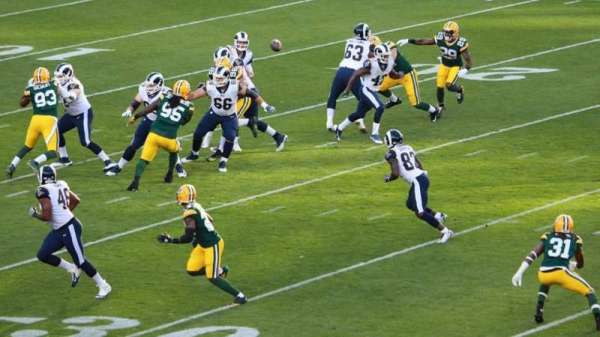 Lambeau Field, bloc: 122, rangée: 37, place: 20
