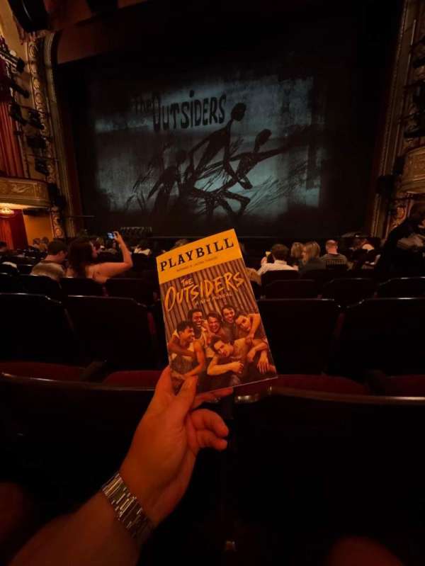 Bernard B. Jacobs Theatre, bloc: Orchestra C, rangée: I, place: 103