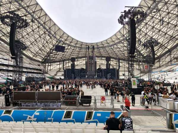 Stade Vélodrome, bloc: Sud O, rangée: 12, place: 4