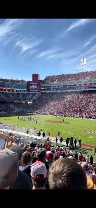 razorback stadium bloc E121