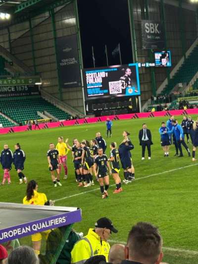 easter road stadium bloc West lower